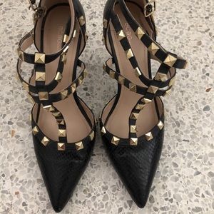 BCBG Black Rockstud Look Alike